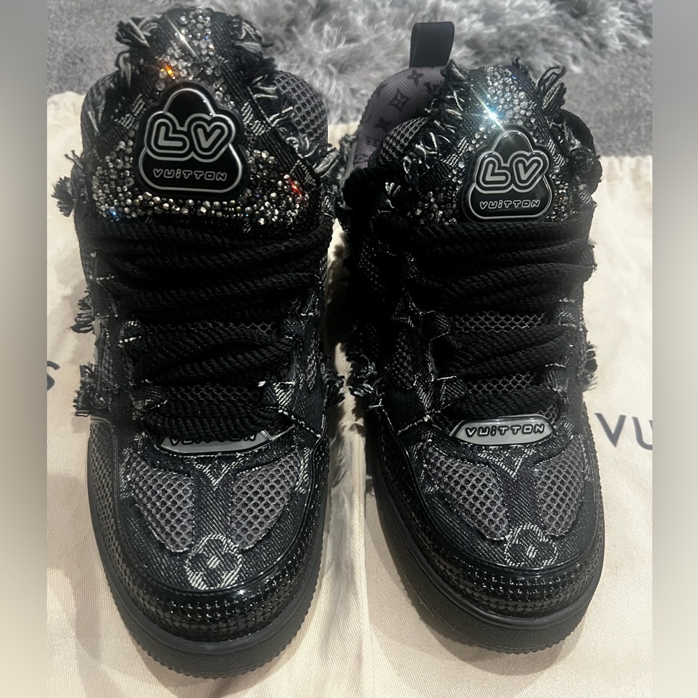 Louis Vuitton Skate Trainer Black Swarovski Monogran - Picture 7 of 11